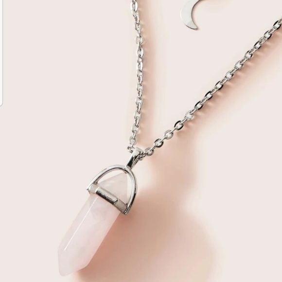 ◇Willow◇ Silver Layered Crystal Necklace - Picture 4 of 5